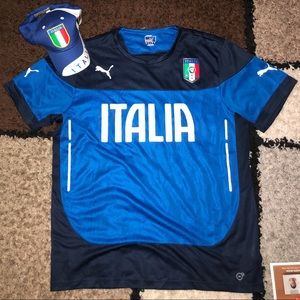 Puma Italia T-Shirt and Italia Hat